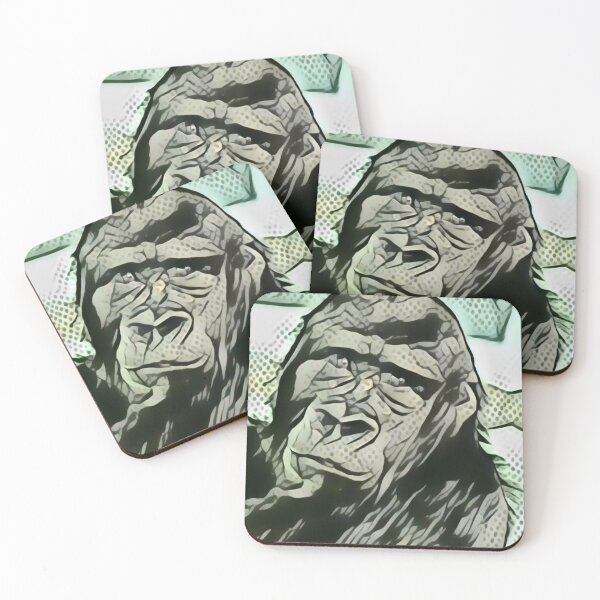 Item preview, Curious Gorilla In Pointillism designed and sold by Fearless-Fox.