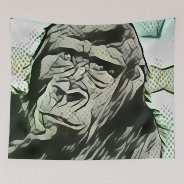 Item preview, Curious Gorilla In Pointillism designed and sold by Fearless-Fox.