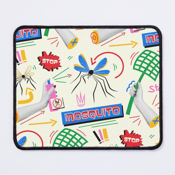 Item preview, Bright pattern in retro style with mosquitoes. designed and sold by Yaaaaay.