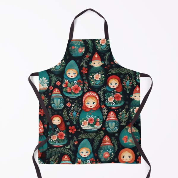 Item preview, Christmas Matryoshka Pretty Russian Doll with Folk Flowers designed and sold by AgathaZolastore.