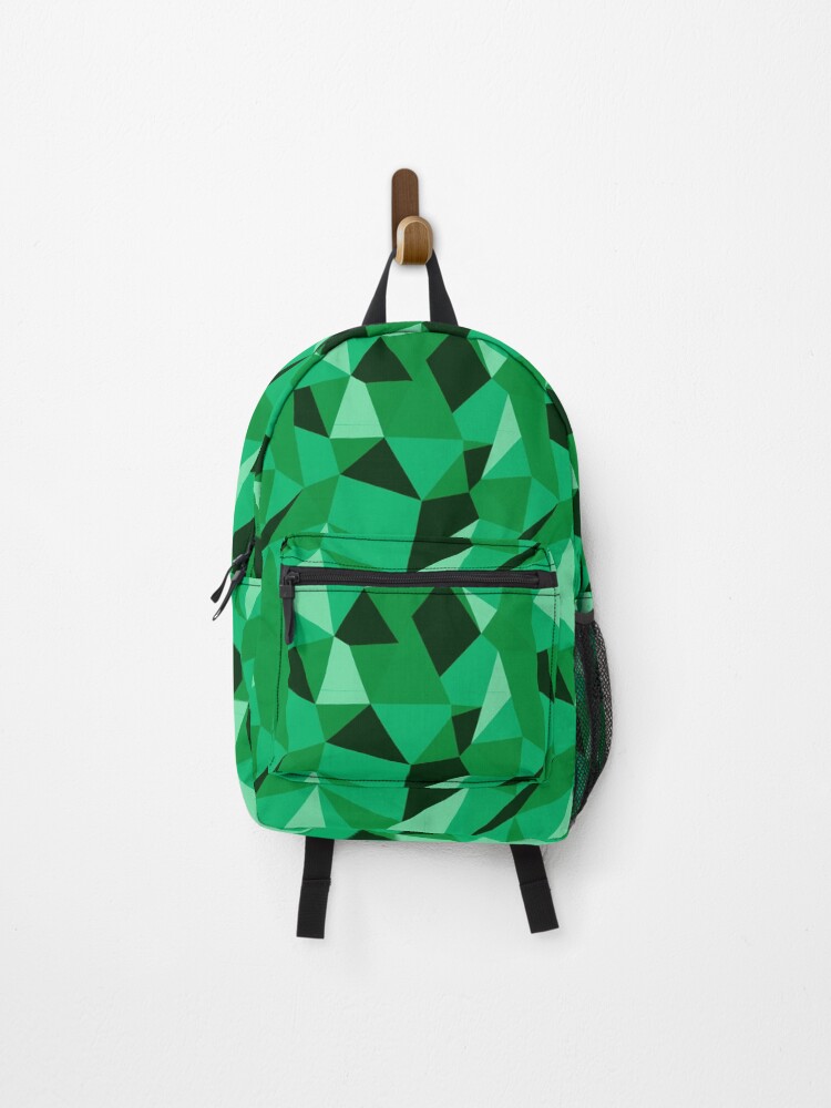 Thumbnail 1 of 3, Backpack, Geometric Pattern Green designed and sold by PritchBlack.