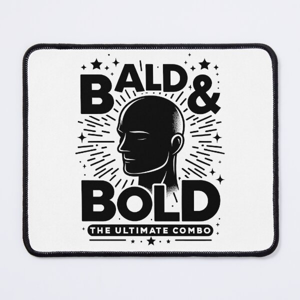 Item preview, Bald and Bold: The Ultimate Combo - Shine & Smile designed and sold by OptimaArt.