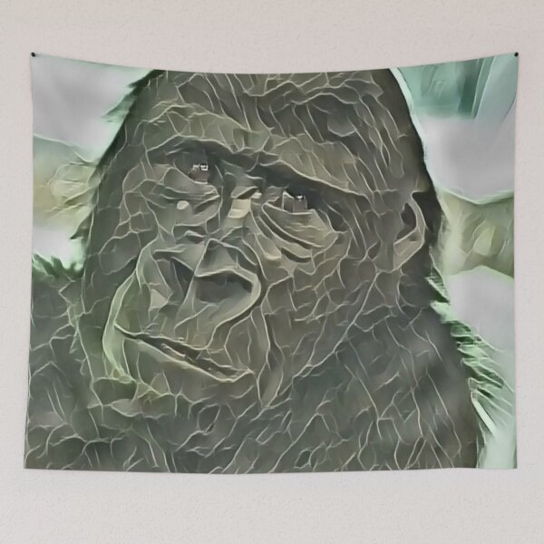 Item preview, Curious Gorilla In Gemstone designed and sold by Fearless-Fox.