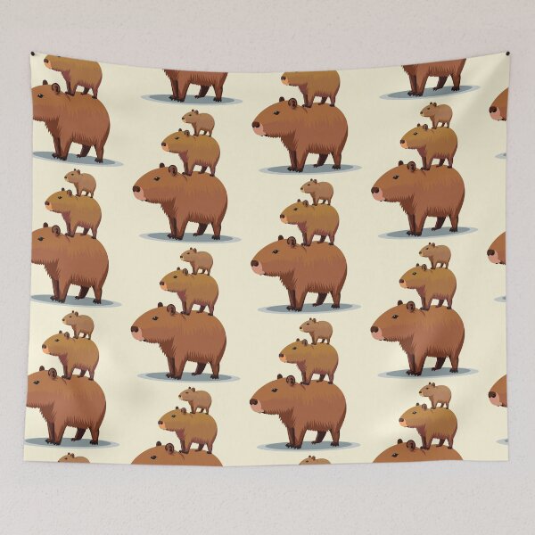 Item preview, Capybara family designed and sold by fashioncancer.