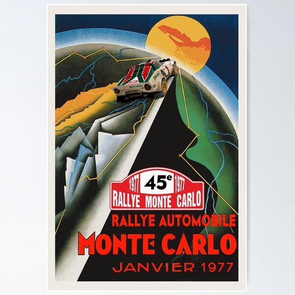 Affiche Poster Rallye Monte Carlo 2017 - WRC - Sports Automobiles