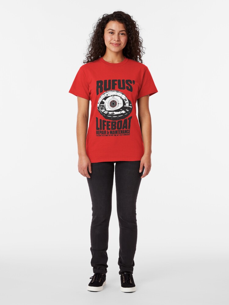 Alternate view of Rufus' Lifeboat Repair and Maintenance Classic T-Shirt