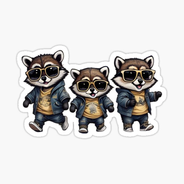 Raccoon bros Sticker
