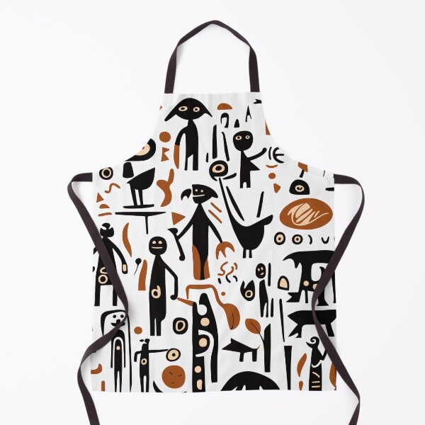 Item preview, Figures and symbols in the style of primitive art designed and sold by siloto.