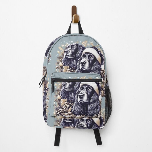 Item preview, Springer Spaniel Vintage Christmas Portrait. designed and sold by fatbanana.