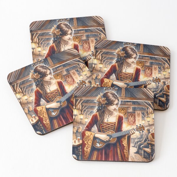 Item preview, The Human Bard - Performing in an Inn for the Townsfolk designed and sold by arcanemuse.