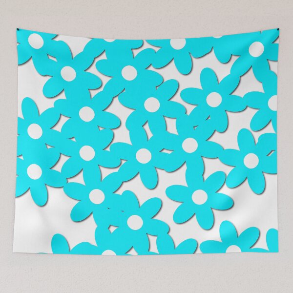 Item preview, Blue flowers pattern designed and sold by sabinako.