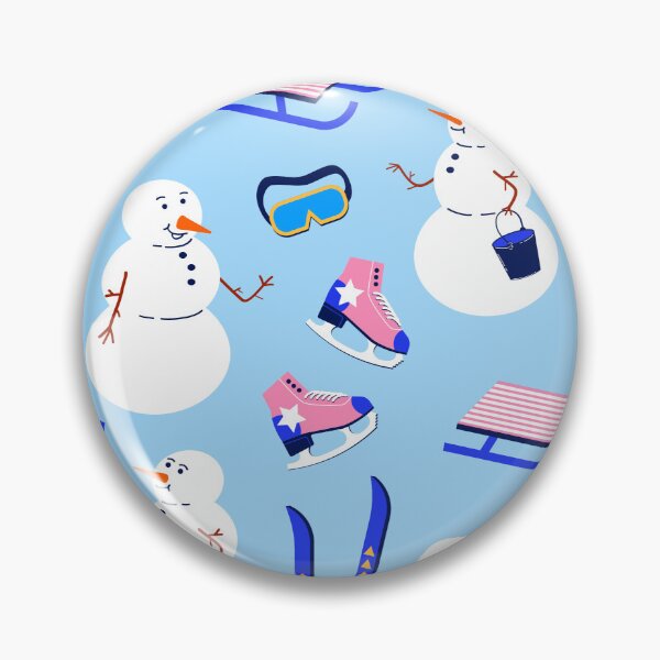 Artikelvorschau, Winterdruck mit Schneemannfiguren. entworfen und verkauft von Yaaaaay.