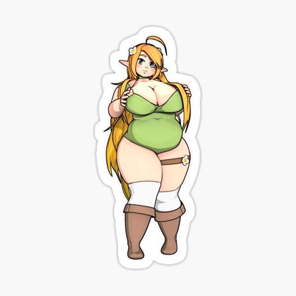 Vista previa del artículo con la obra «Chica elfa gordita», diseñado y vendido por royalmajesty.