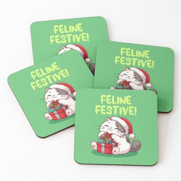 Item preview, Feline Festive Christmas Cat designed and sold by KAI-Studio.