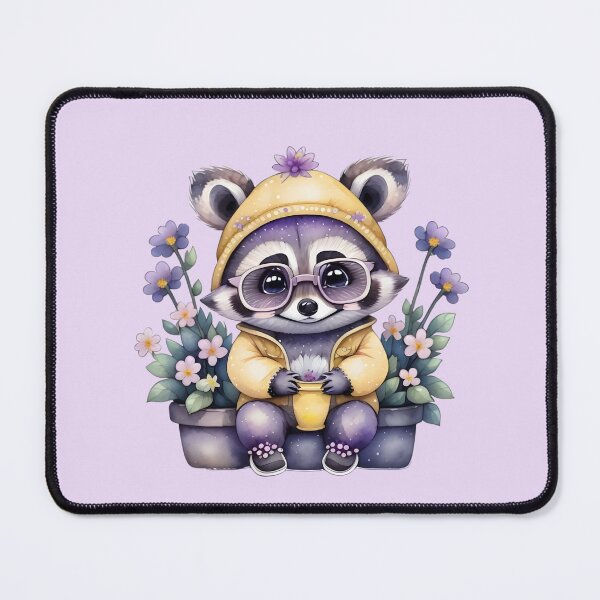 Item preview, Raccoon love flowers designed and sold by Nolan6.