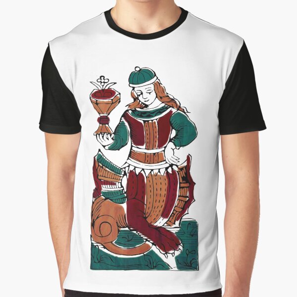 Cavalier de Coupes tarot Minchiate T-shirt graphique