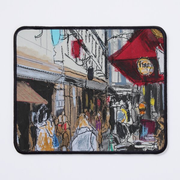 Item preview, Majorca Building Melbourne Thread Sketch designed and sold by JulietDCollins.