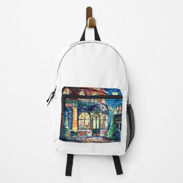 Item preview, Old Cafe on Christmas Night designed and sold by Natalia_Shchip.