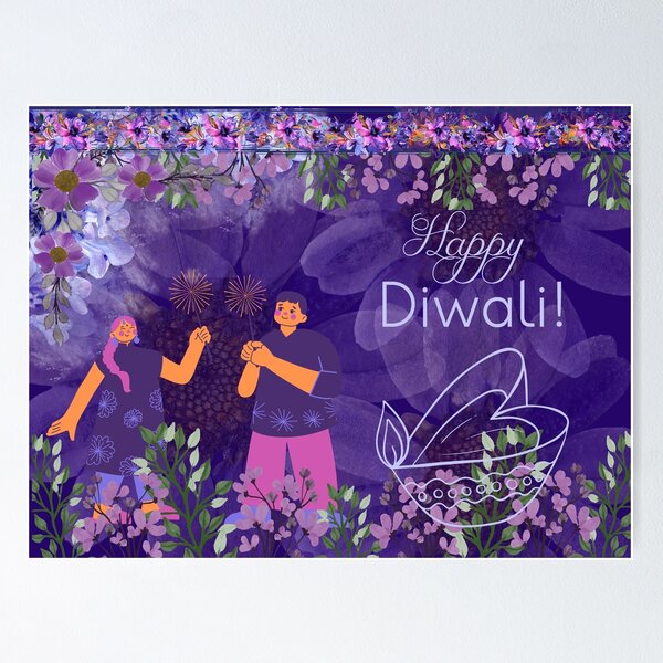 Item preview, Let us light up Diyas Happy Diwali 2023 Welcome the "The Festival of Lights",Happy "Deepawali" (Diwali)  designed and sold by Oorviart.
