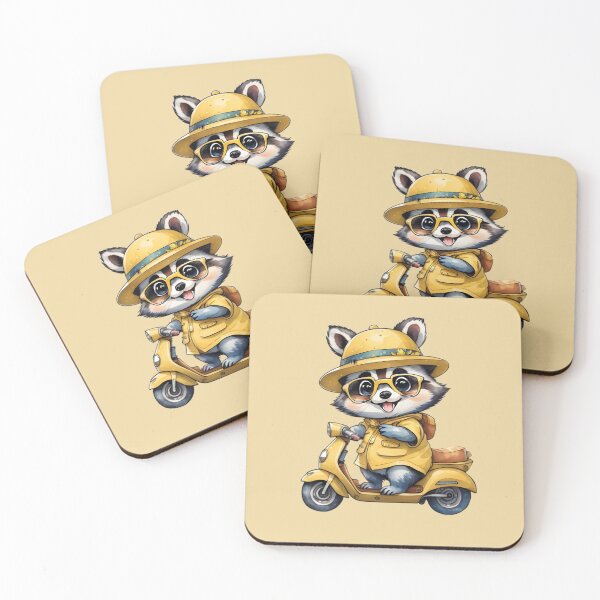 Item preview, Raccoon riding a scooty designed and sold by Nolan6.