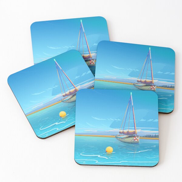 Item preview, Boat off the shore designed and sold by tektober.