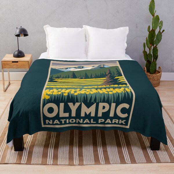 Item preview, A Vintage Travel Art of the Olympic National Park - Washington - US designed and sold by GoodOldVintage.