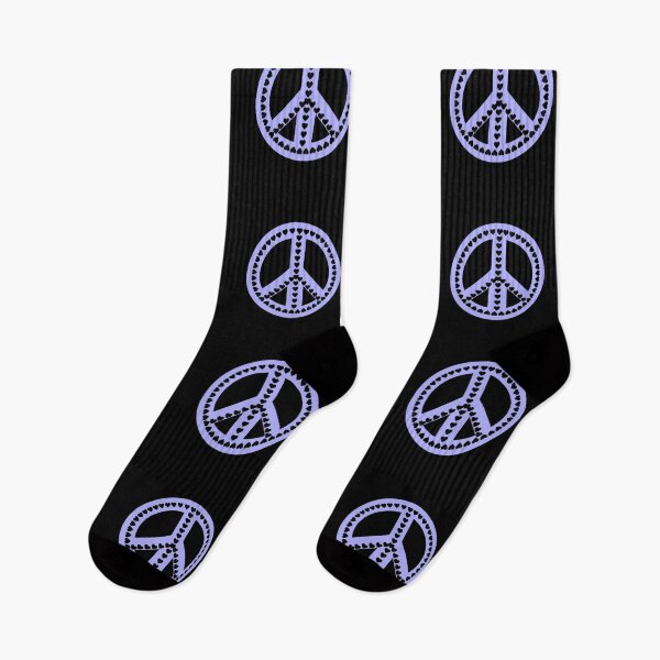 Item preview, Peace Sign Heart ,Love Peace,Purple Peace Sign designed and sold by BotunPeony.