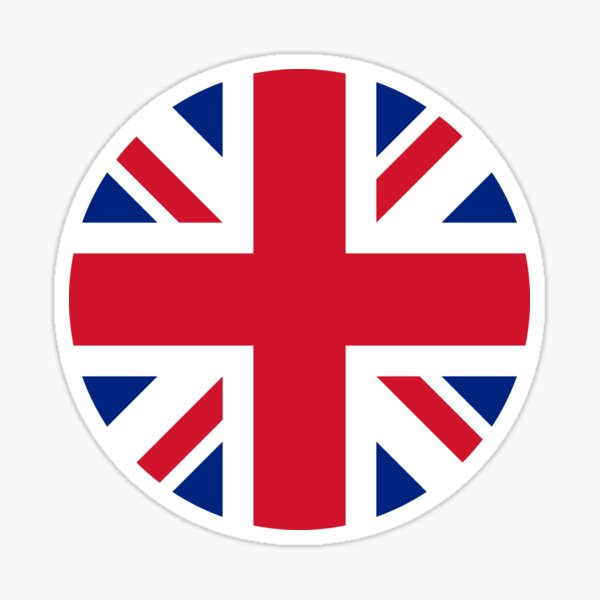 Union Jack Stickers for Sale