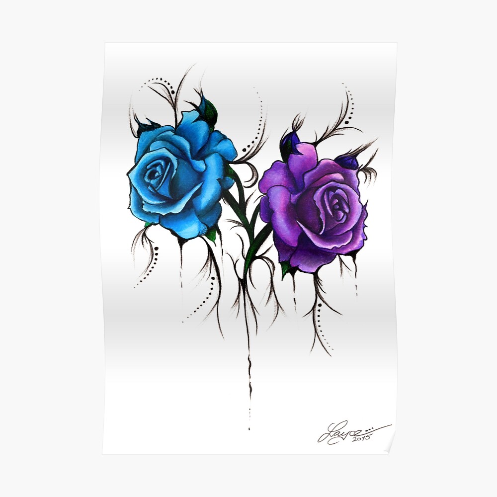 33 Awesome Purple Rose Tattoos Images Pictures And Ideas