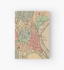 Vintage Map of Hartford Connecticut (1903) Hardcover Journal