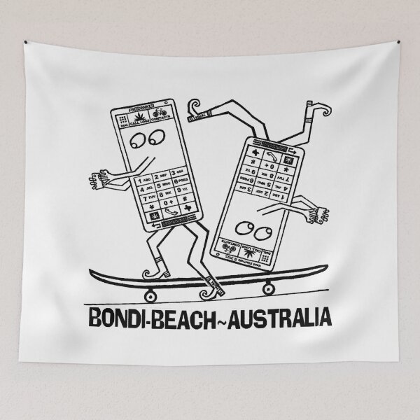 Item preview, BONDI BEACH ~ AUSTRALIA ~ CELL-PHONES ~ SKATEBOARDING ~ (V-8-37) designed and sold by RodeoMalibu.