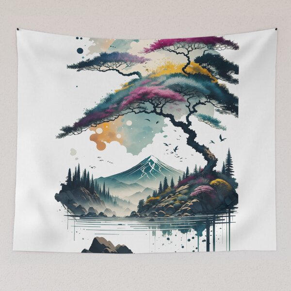 Item preview, A Serene Mountain Landscape designed and sold by JustBeCoooool.