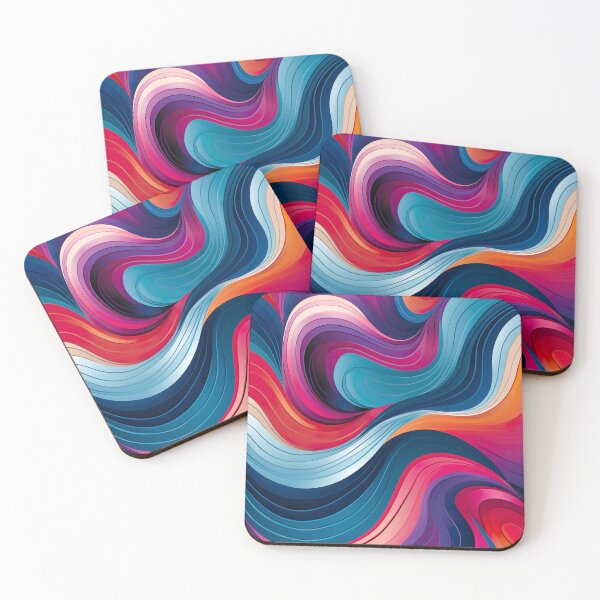 Item preview, Vibrant wave design designed and sold by PixelPrisma.