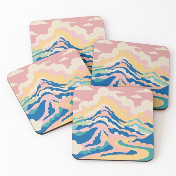Item preview, Colorful Mountains and Clouds designed and sold by NosandEdgy.