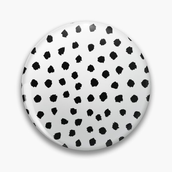 Item preview, Preppy Brush Stroke Dotty Pattern Black and White designed and sold by OneThreeSix.