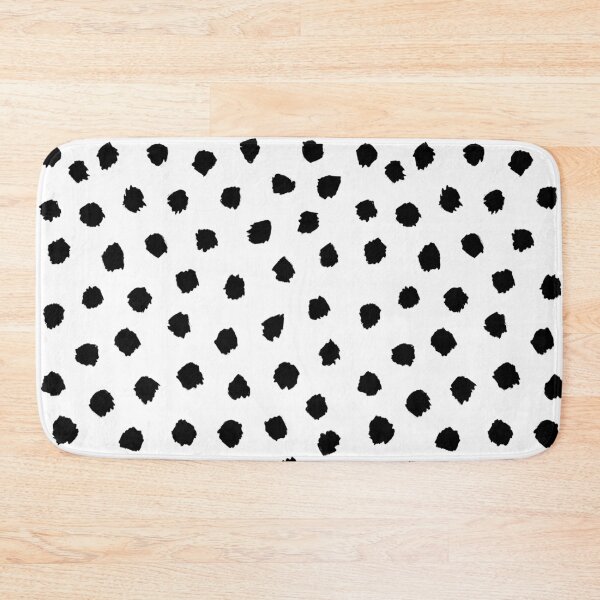 Item preview, Preppy Brush Stroke Dotty Pattern Black and White designed and sold by OneThreeSix.