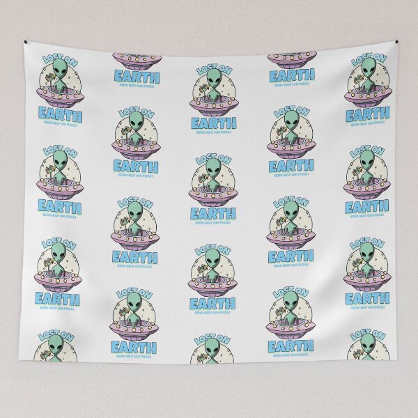 Item preview, Lost on Earth Send Help (or Pizza) designed and sold by Pro-Wear.