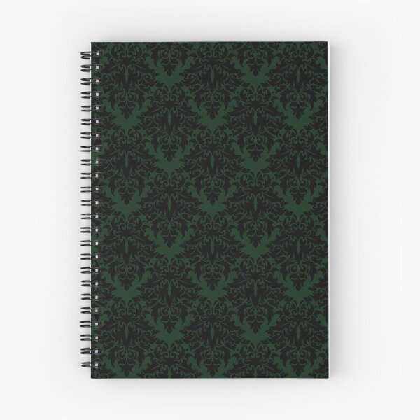 Item preview, Small Deep Green Damask 4 designed and sold by Pixels2Patterns.