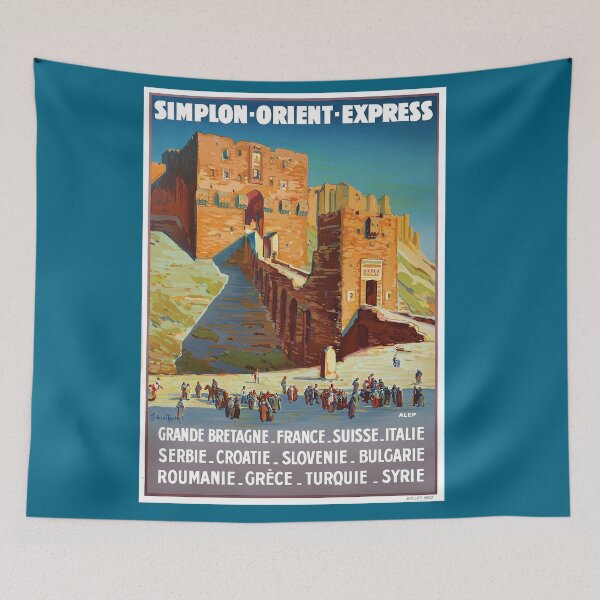 Item preview, SIMPLON ORIENT EXPRESS : Vintage Europe Train Travel Advertising Print designed and sold by posterbobs.
