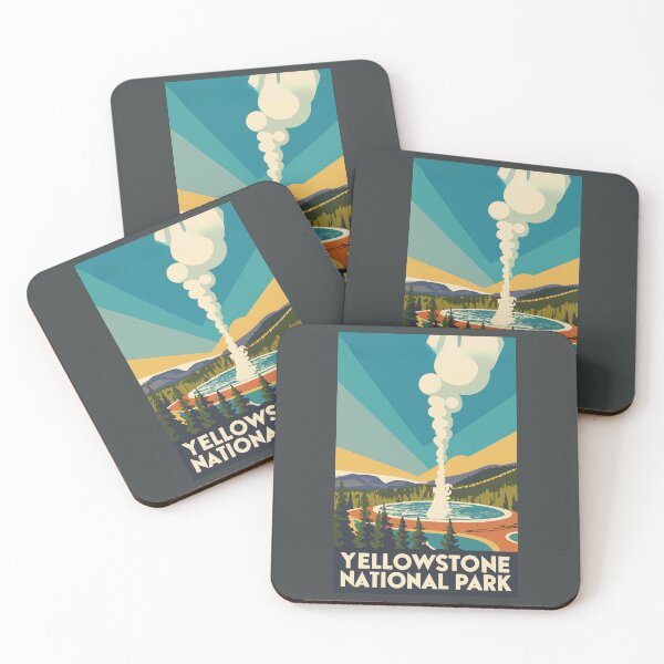 Item preview, A Vintage Travel Art of the Yellowstone National Park - US  designed and sold by GoodOldVintage.
