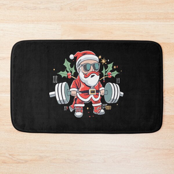 Item preview, Funny santa Weightlifting christmas, santa deadlifting  designed and sold by Pitchou07.