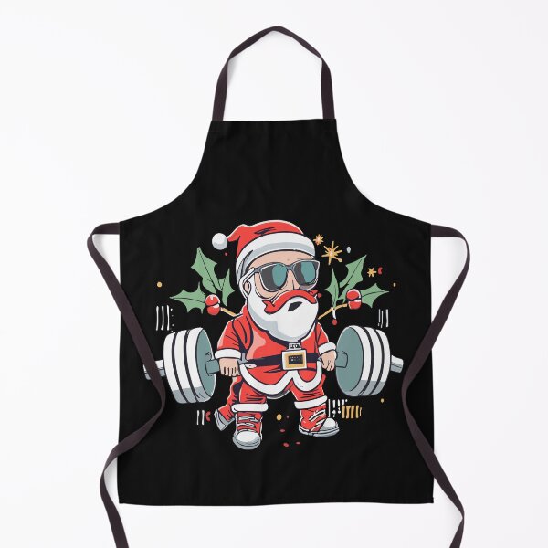 Item preview, Funny santa Weightlifting christmas, santa deadlifting  designed and sold by Pitchou07.