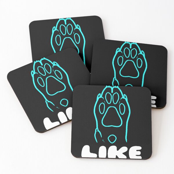 Item preview, Social Media Blue Wolfdog Paw Like  designed and sold by Cheeseyamtees.