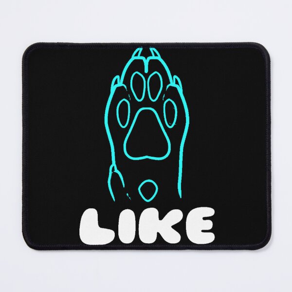 Item preview, Social Media Blue Wolfdog Paw Like  designed and sold by Cheeseyamtees.