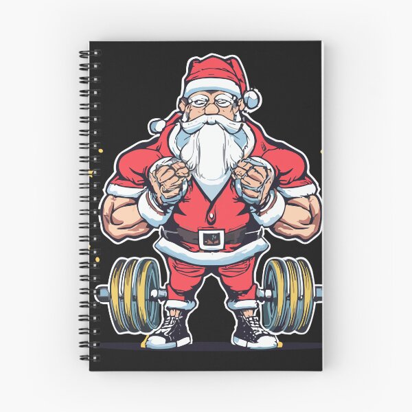 Item preview, Funny santa Weightlifting christmas, santa deadlifting  designed and sold by Pitchou07.