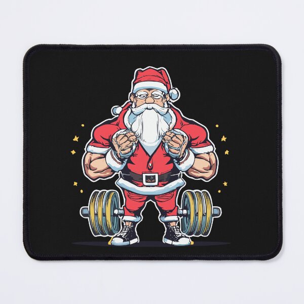 Item preview, Funny santa Weightlifting christmas, santa deadlifting  designed and sold by Pitchou07.