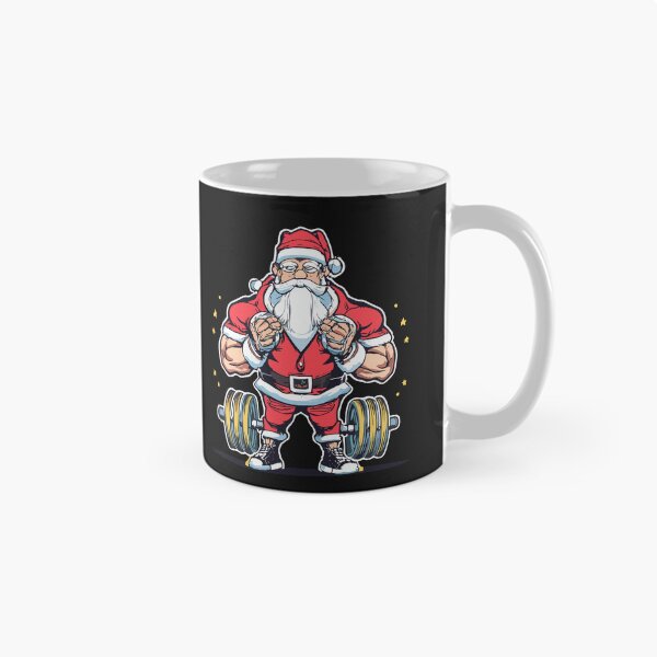 Artikelvorschau, Lustiges Weihnachtsmann-Gewichtheben-Weihnachten, Weihnachtsmann-Kreuzheben entworfen und verkauft von Pitchou07.