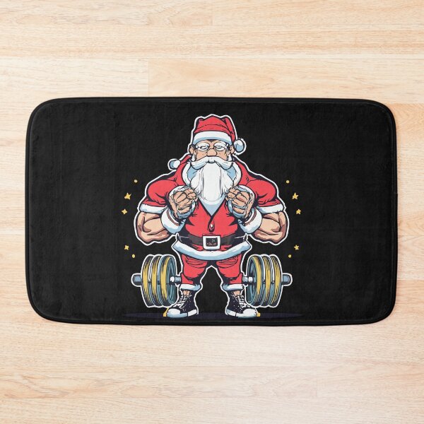 Item preview, Funny santa Weightlifting christmas, santa deadlifting  designed and sold by Pitchou07.