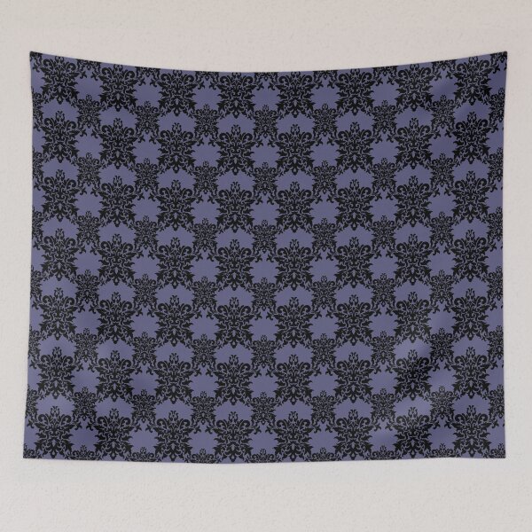Item preview, Damasco Púrpura Polvoriento Pequeño 5 designed and sold by Pixels2Patterns.