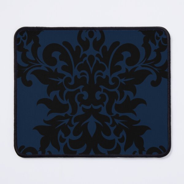 Item preview, Large Deep Blue Damask 5 designed and sold by Pixels2Patterns.